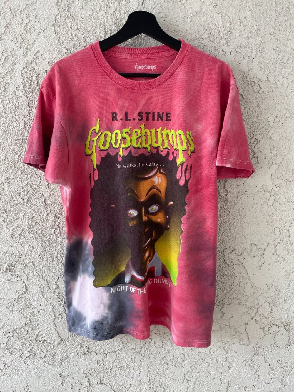 Goosebumps Slappy Night of the Living Dummy Tie Dye Shirt M R.L. Stine